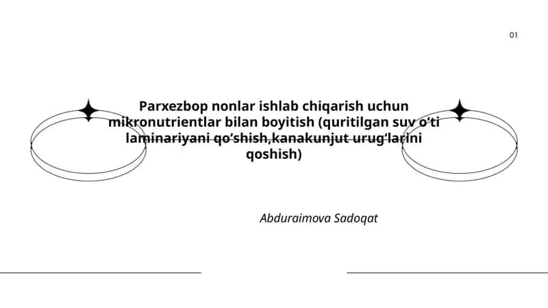 Parxezbop nonlar ishlab chiqarish uchun mikronutrientlar bilan boyitish