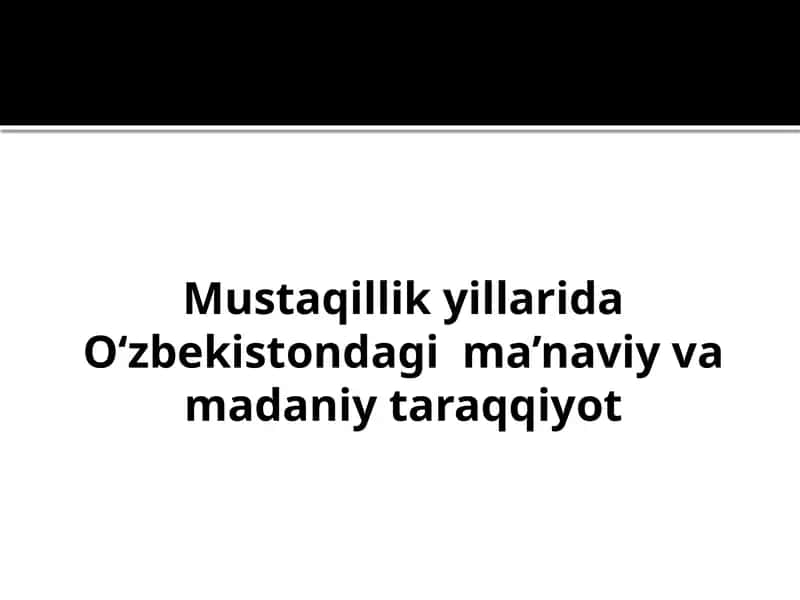 Mustaqillik yillarida O‘zbekistonda g‘oya, mavqey, raqobat