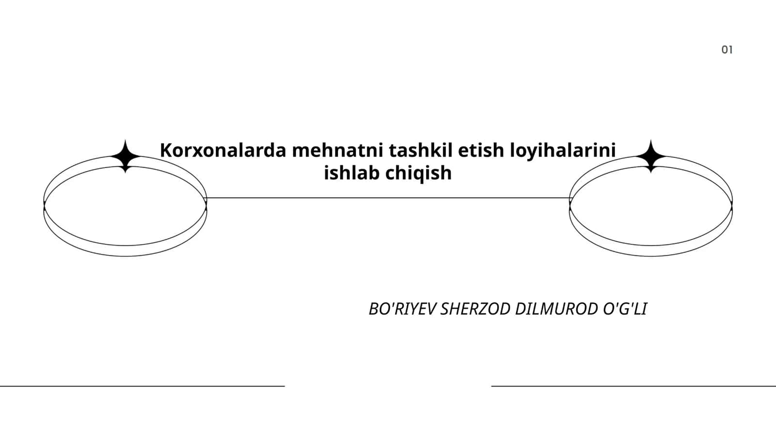 Korxonalarda mehnatni tashkil etish loyihalarini ishlab chiqish