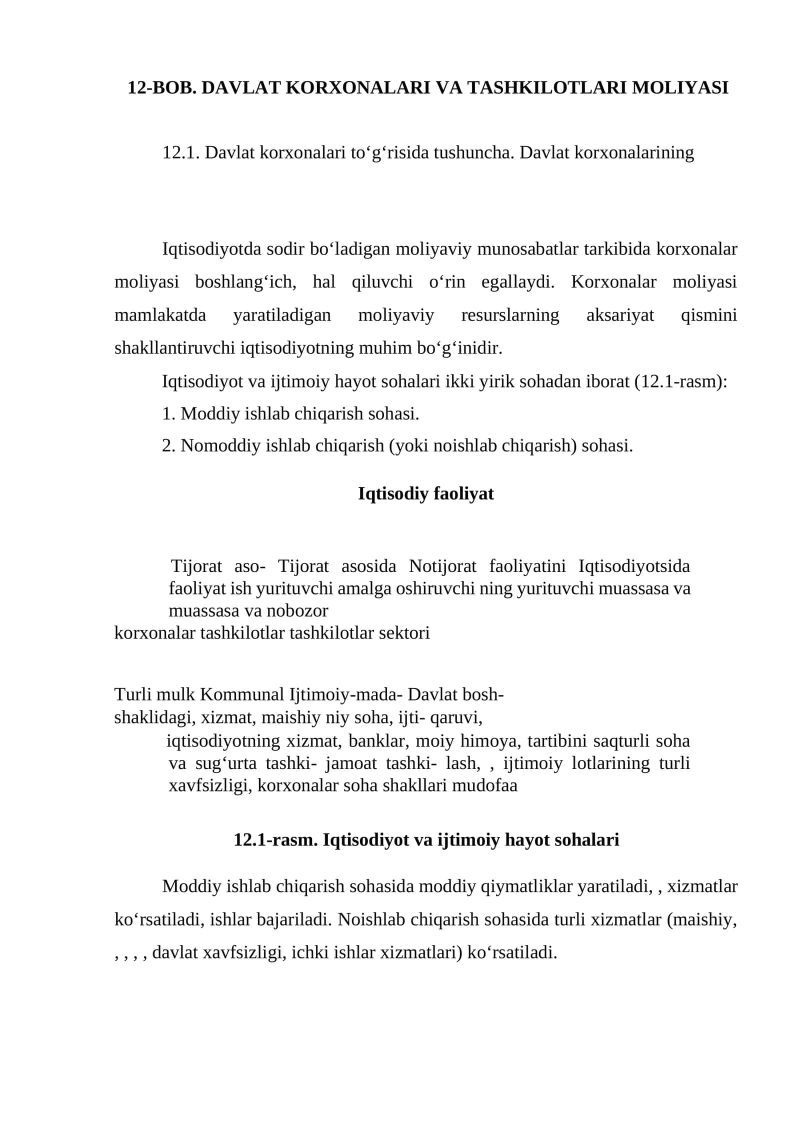 Davlat korxonalari va tashkilotlari moliyasi