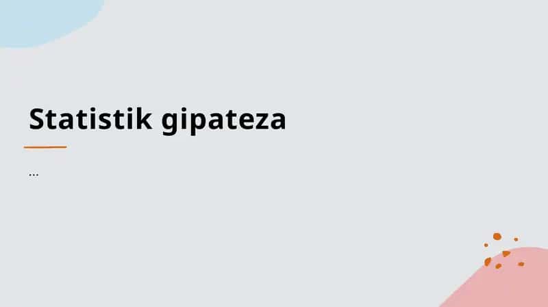 Statistika inferencesi asoslari