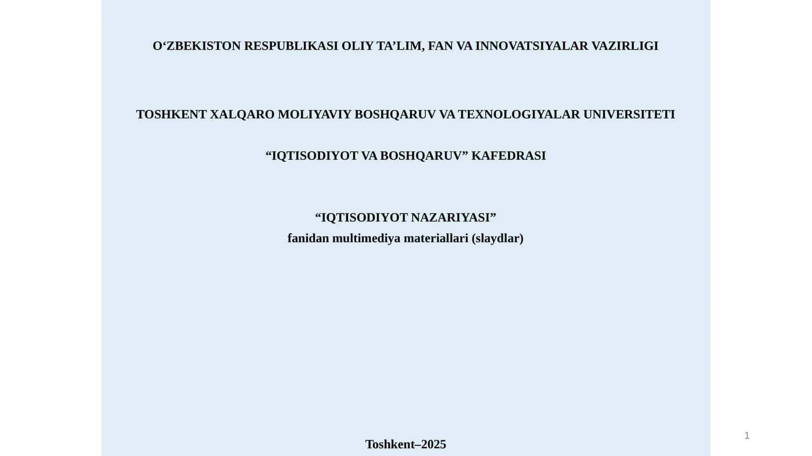 Iqtisodiy taraqqiyot va iqtisodiy o`sish