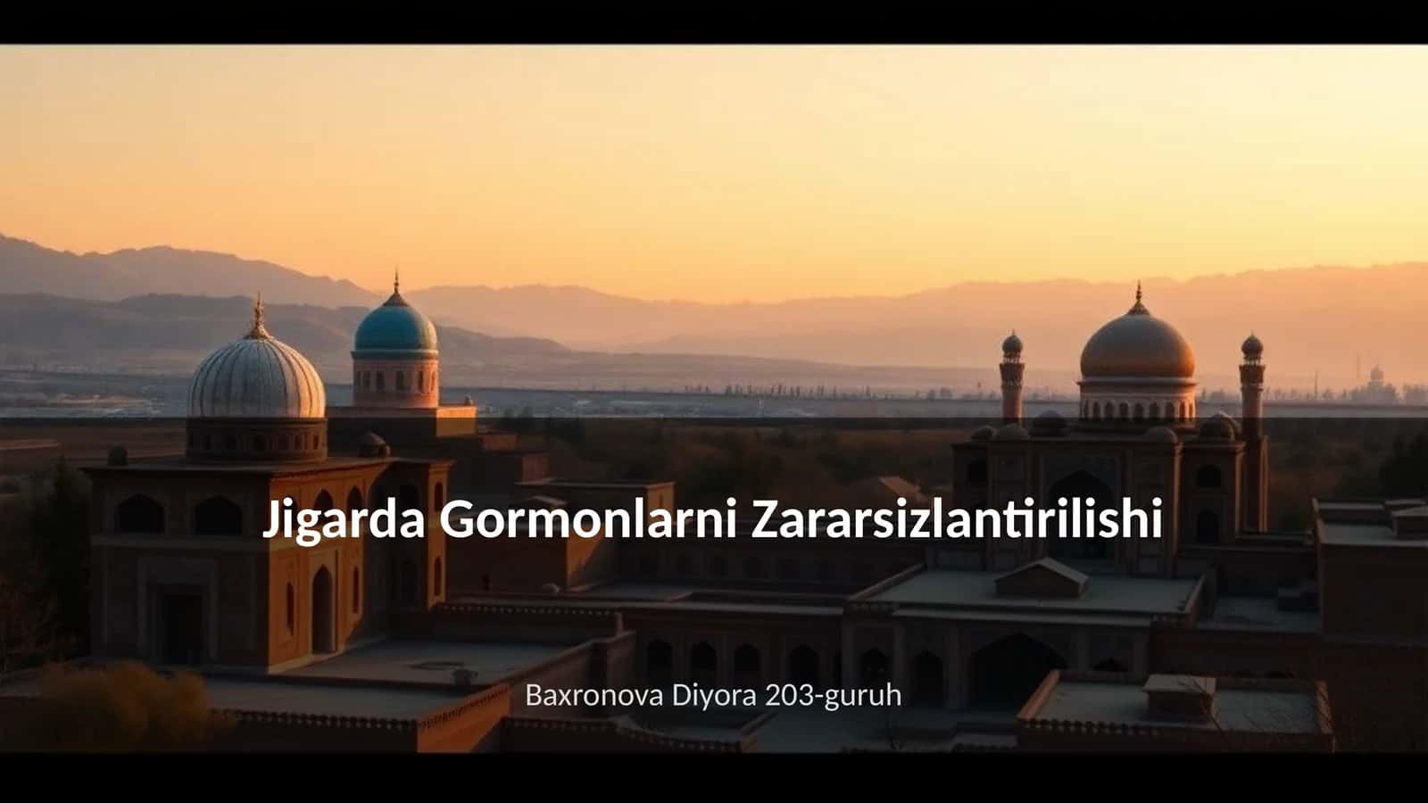 Jigarda Gormonlarni Zararsizlantirilishi