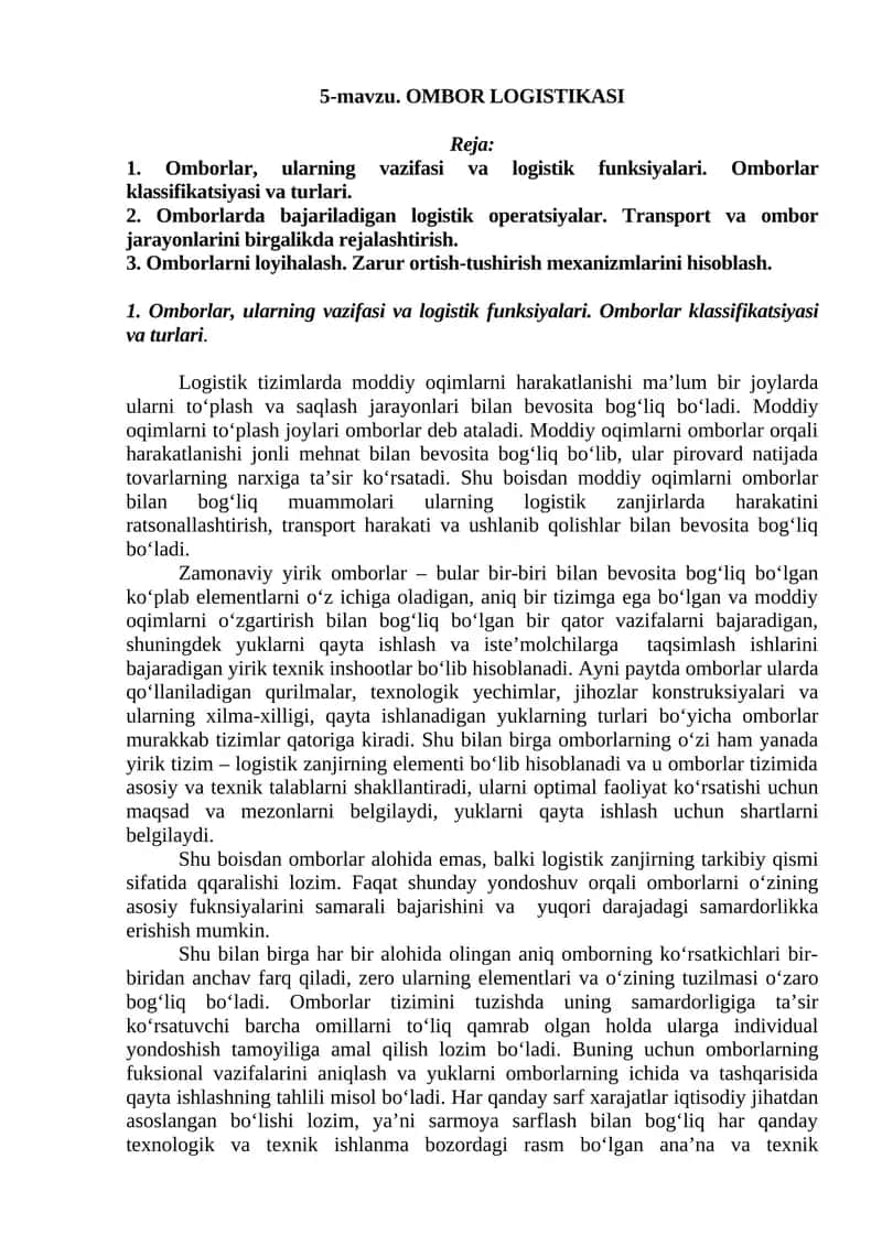 OMBOR LOGISTIKASI