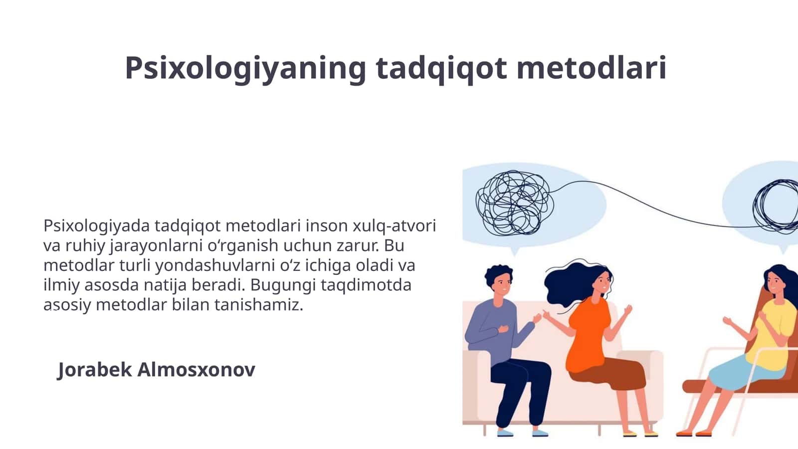Psixologiyaning tadqiqot metodlari