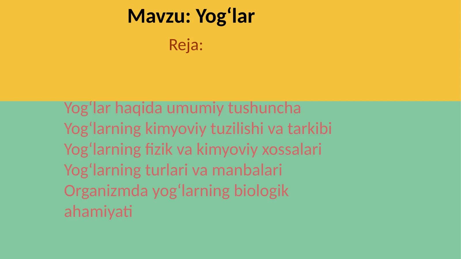 Yogʻlar