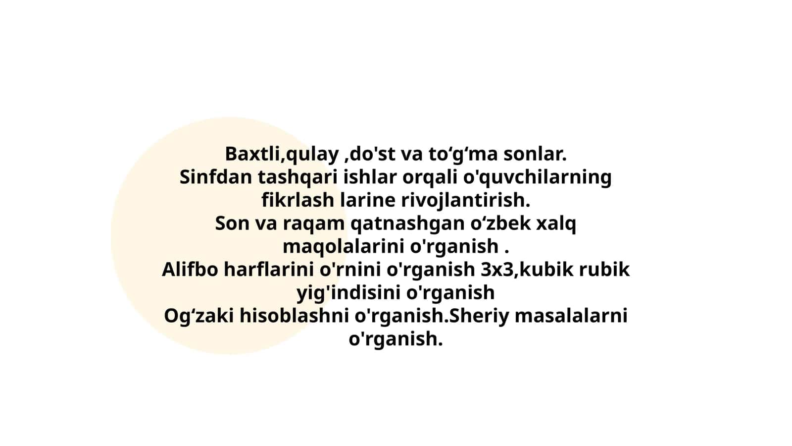 Baxtli,qulay,do'st va to‘g‘ma sonlar