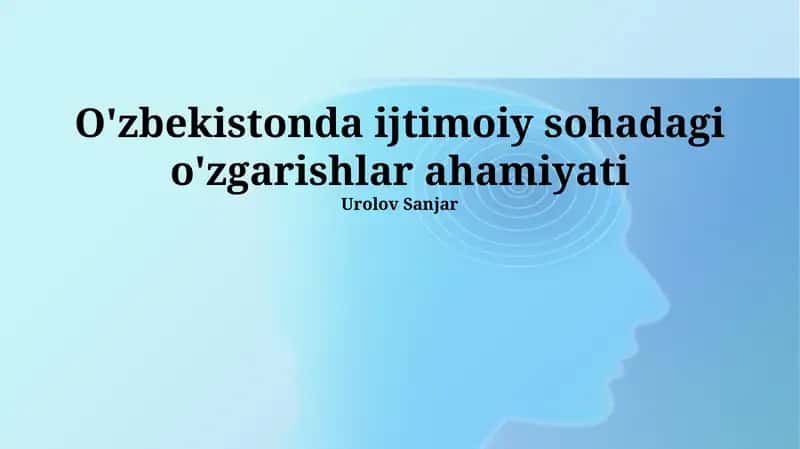 Sog'liqni saqlash tizimining islohotlari