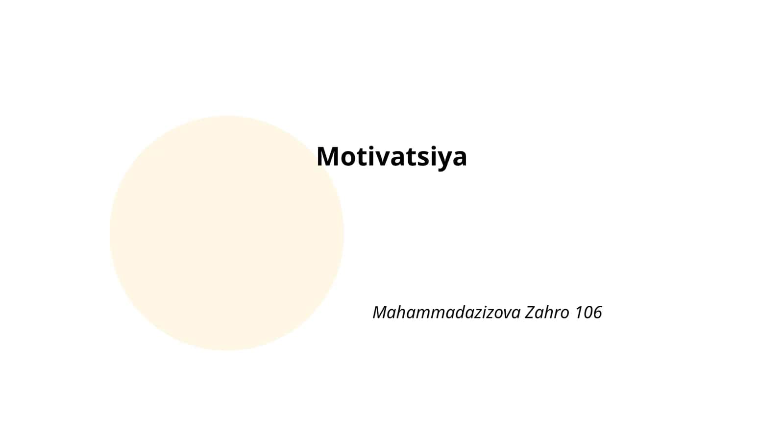 Motivatsiya