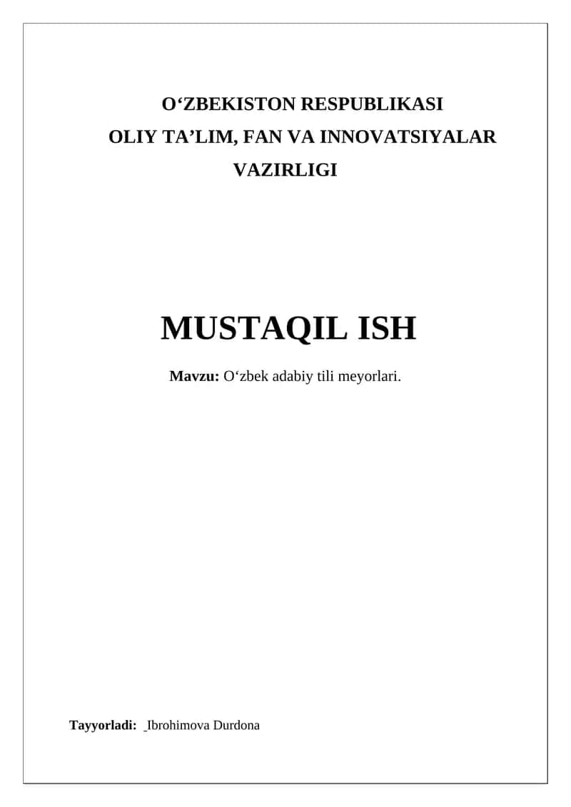 Oʻzbek adabiy tili meyorlari