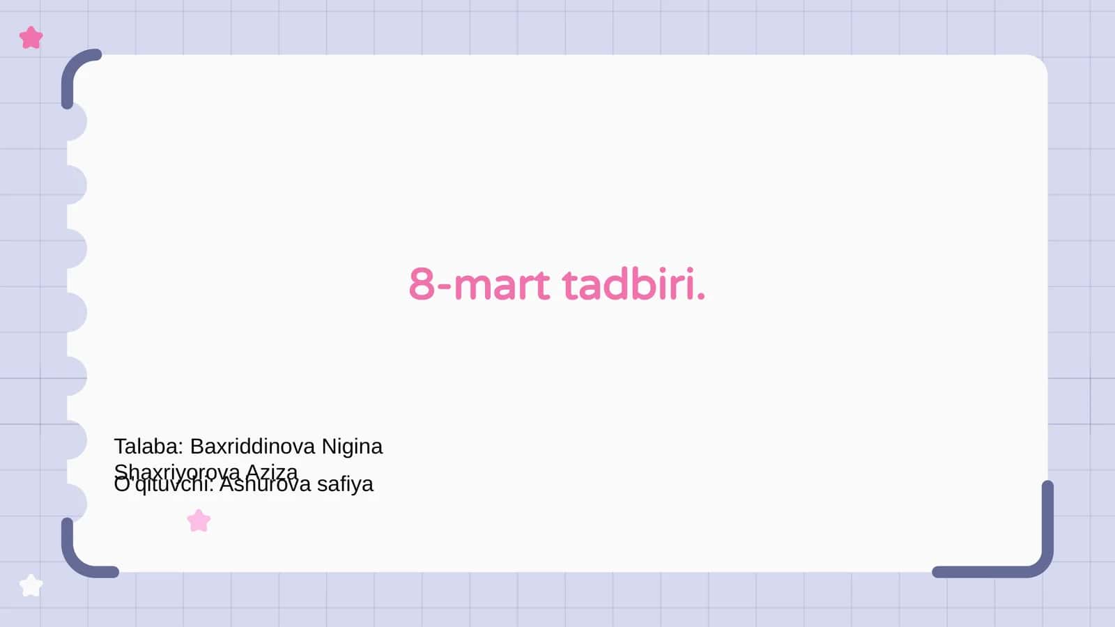 8-mart tadbiri