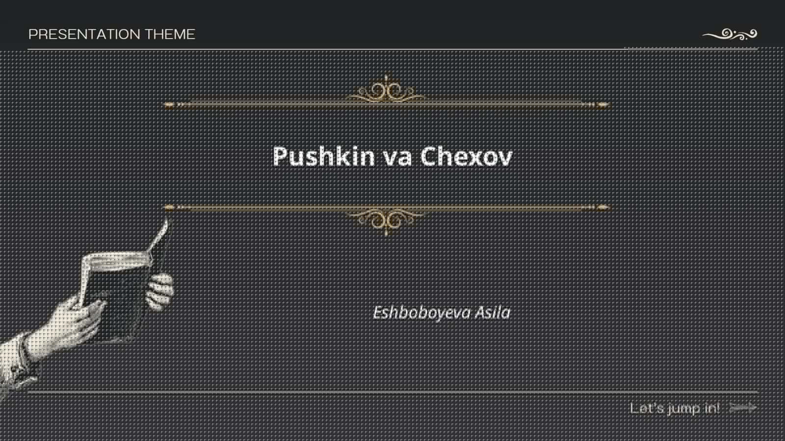 Истоки творчества Пушкина и Чехова