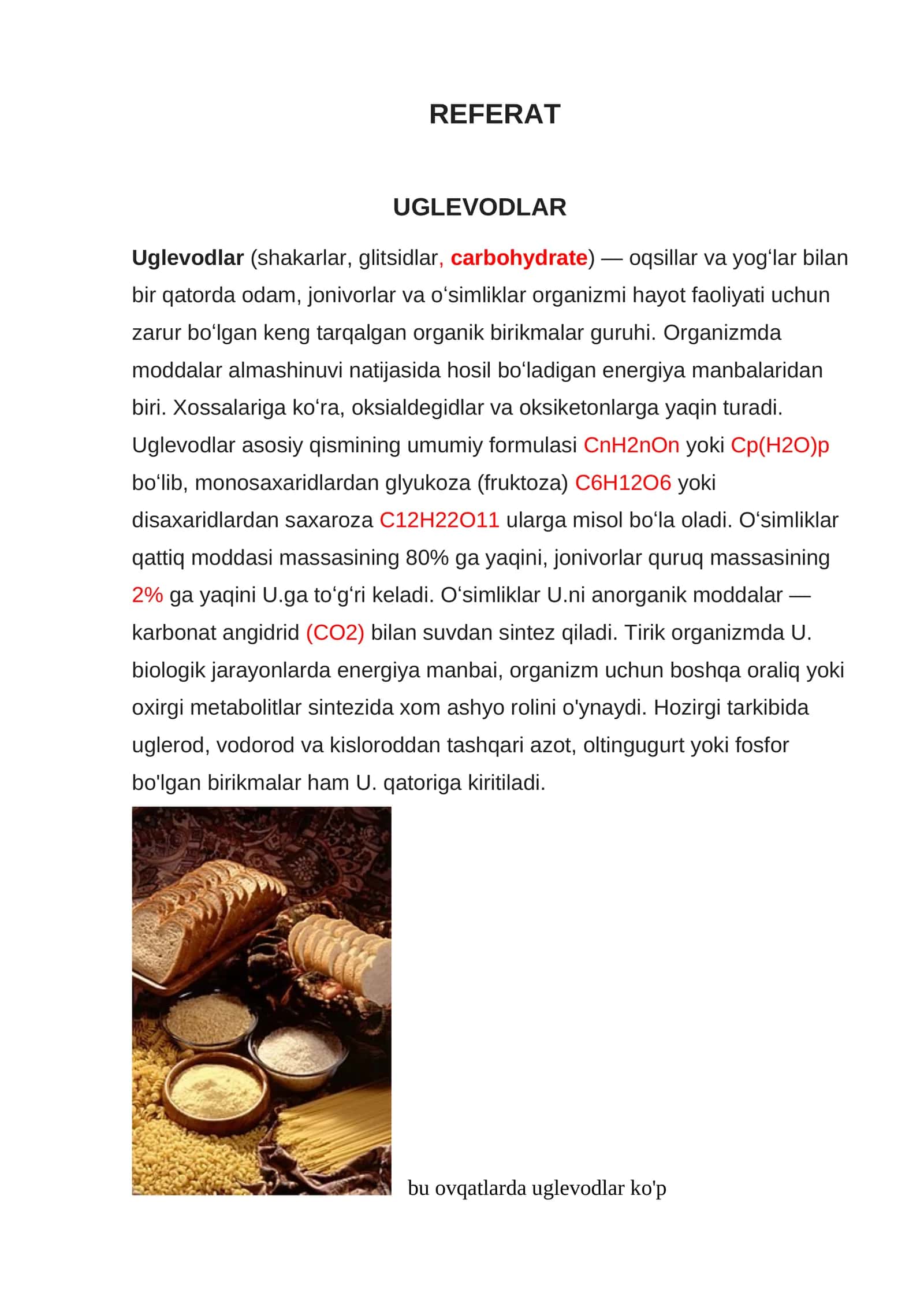 Uglevodlar