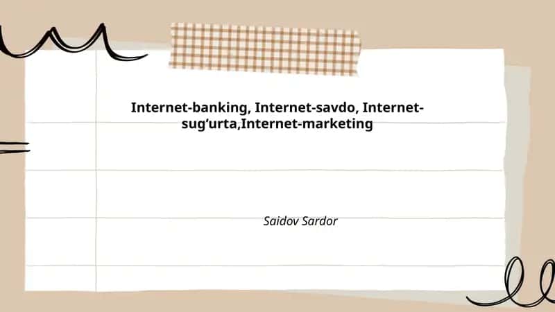 Internet-banking tizimlari