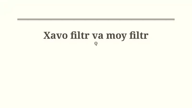 Havo Filtri