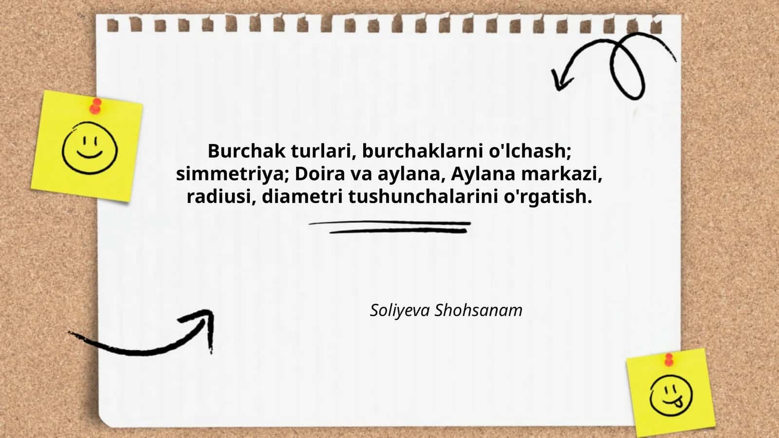 Burchak turlari, simmetriya