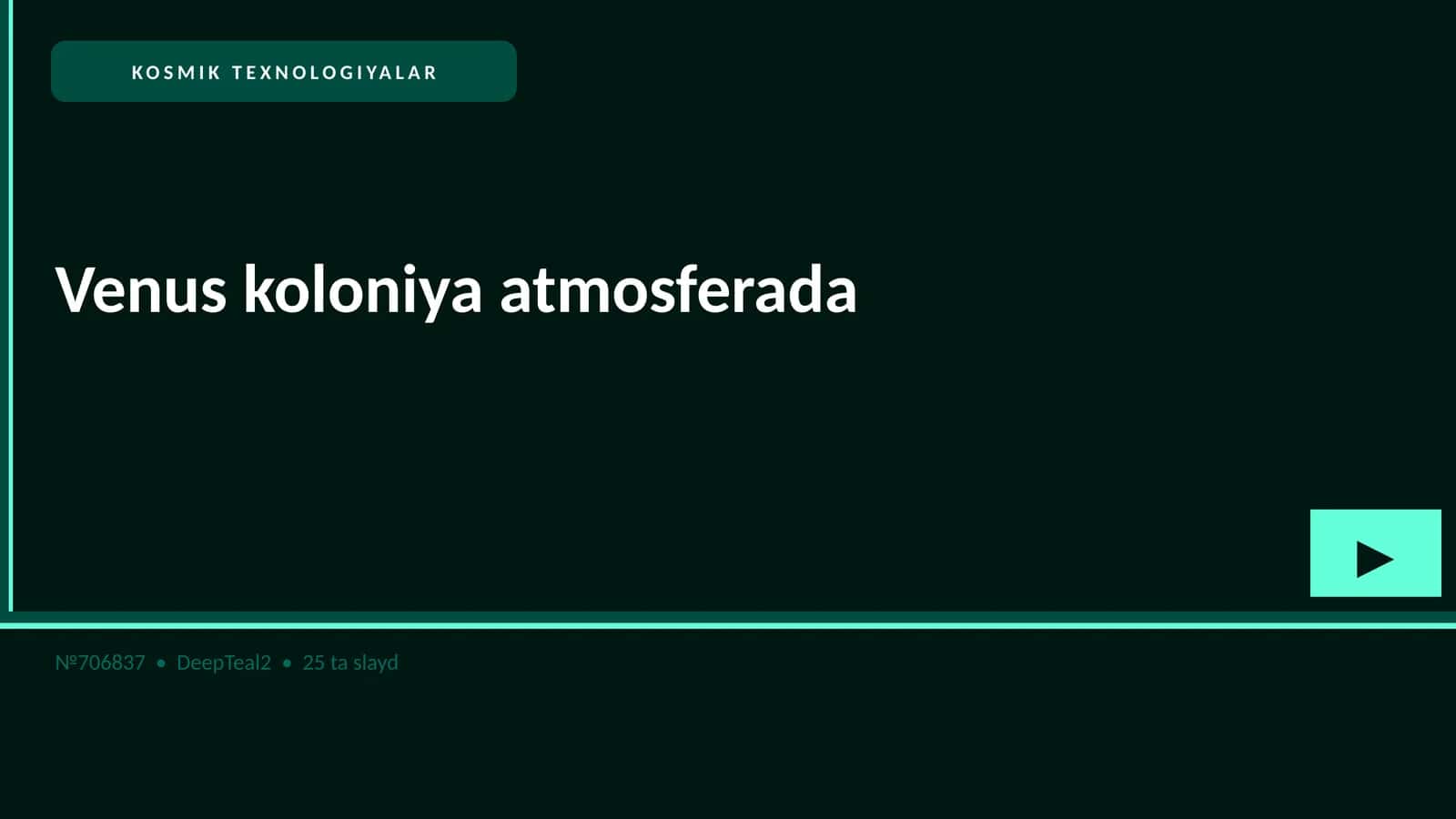 Venus koloniya atmosferada