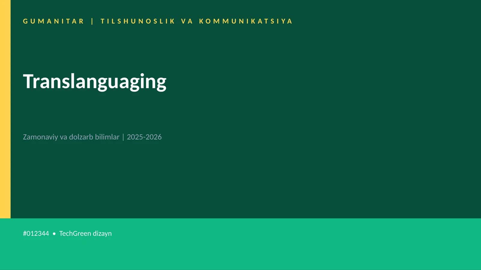 Translanguaging