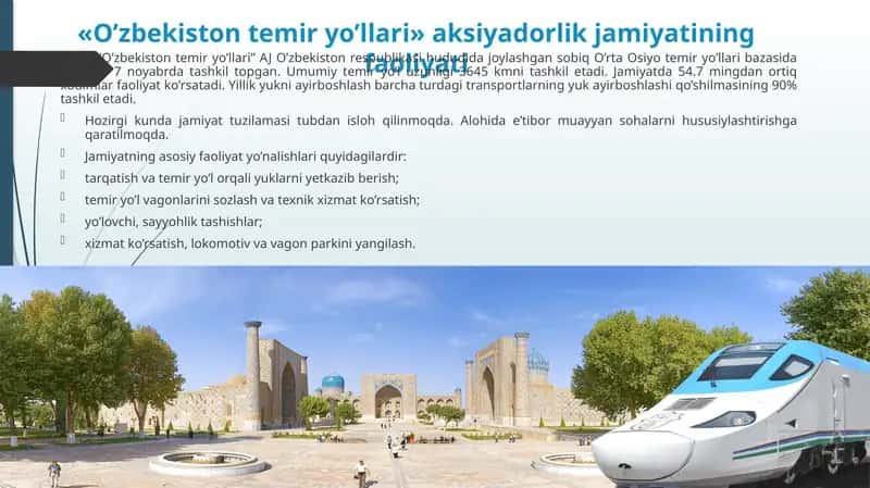 O’zbekistontemiryo’llari