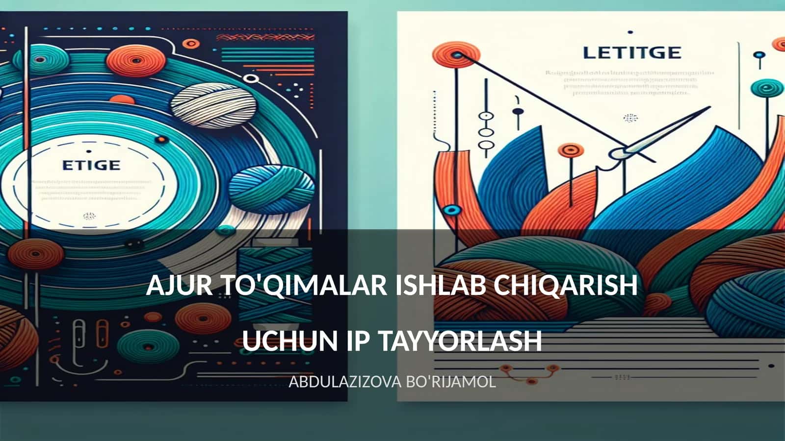 AJUR TO'QIMALAR ISHLAB CHIQARISH UCHUN IP TAYYORLASH