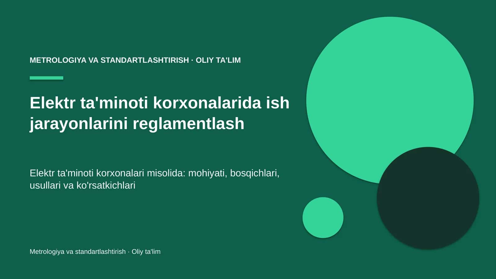 elektr ta'minoti korxonalarida ish jarayonlarini reglamentlash 1460