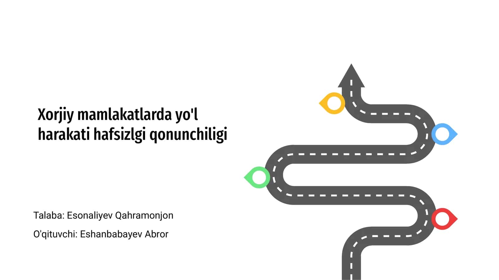 Xorjiy mamlakatlarda yo'l harakati hafsizlgi qonunchiligi