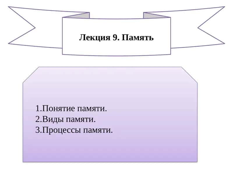 Лекция 9.Память