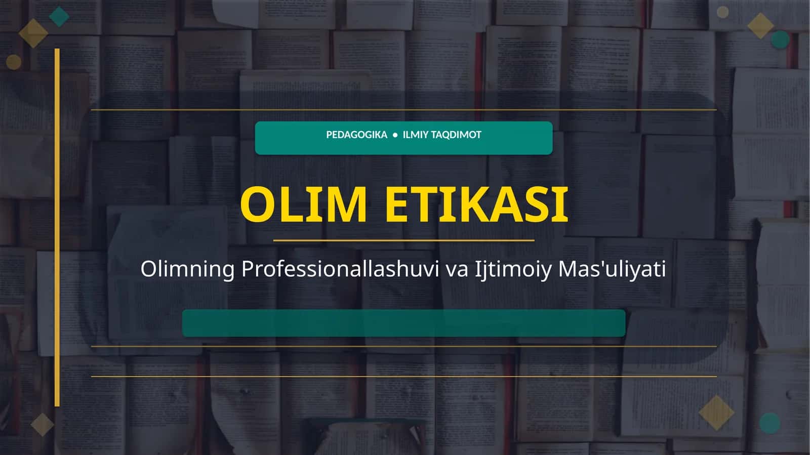Olim Etikasi, Olimning Professionallashuvi va Ijtimoiy Mas'uliyati