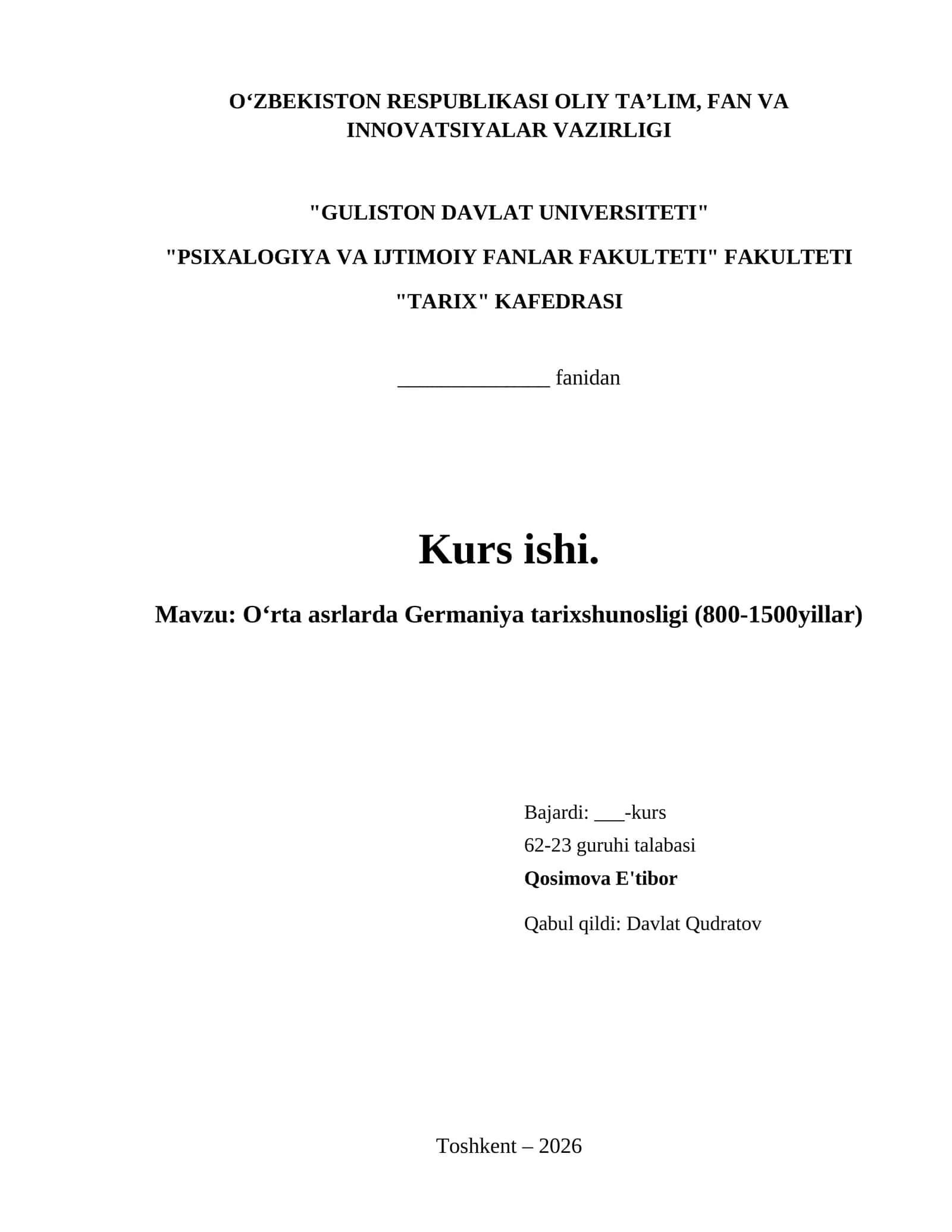 Oʻrta asrlarda Germaniya tarixshunosligi (800-1500yillar)