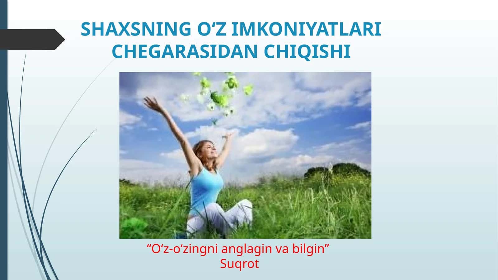 Merriyam-Vebster'ning “O‘z-o‘zingni anglagin va bilgin”Suqrot