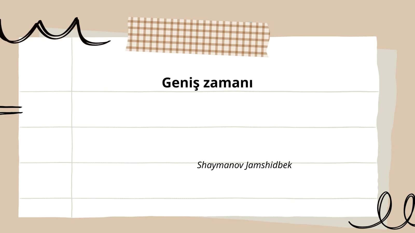 Geniş zamanı