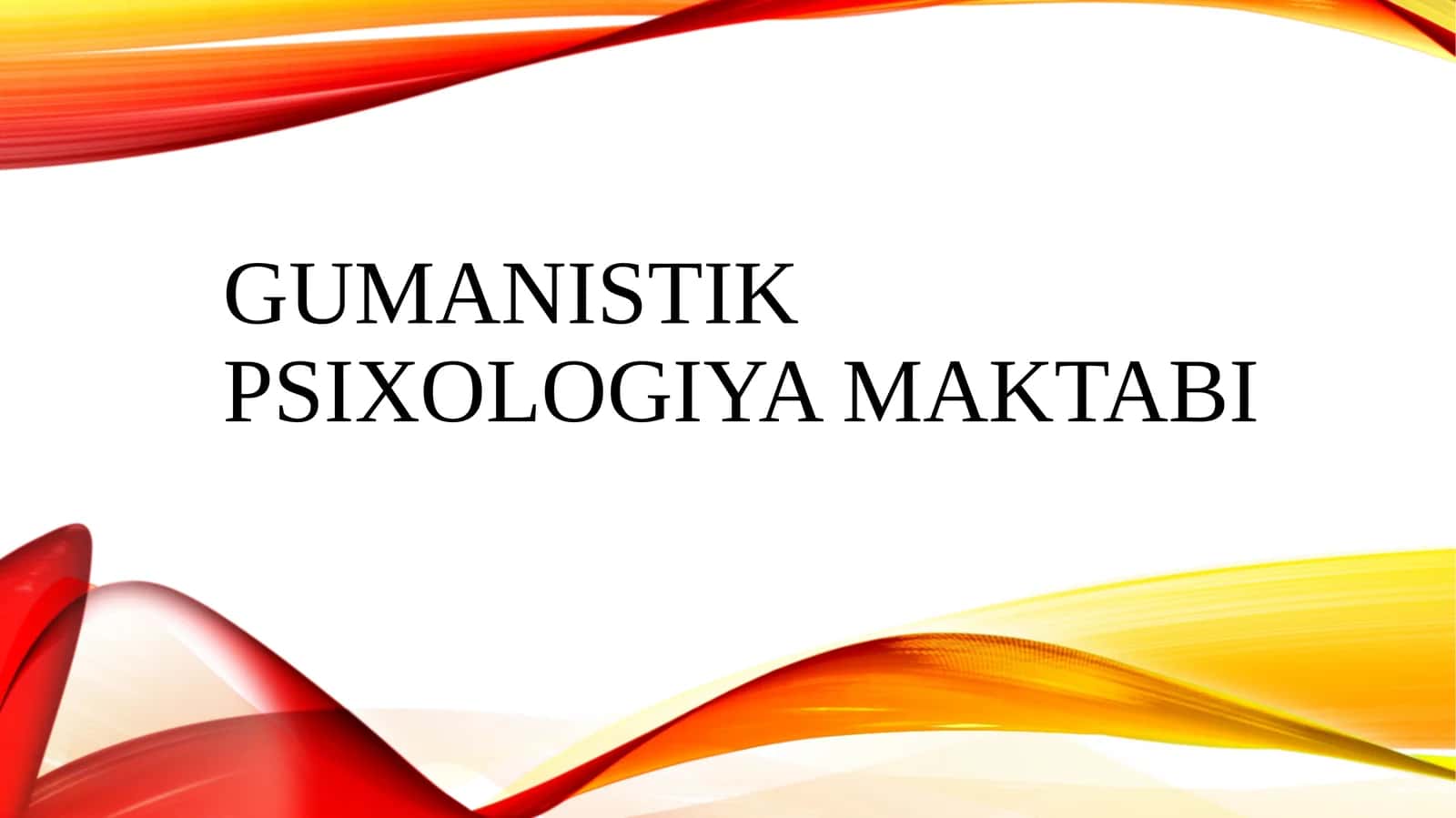 Gumanistik psixologiya maktabi
