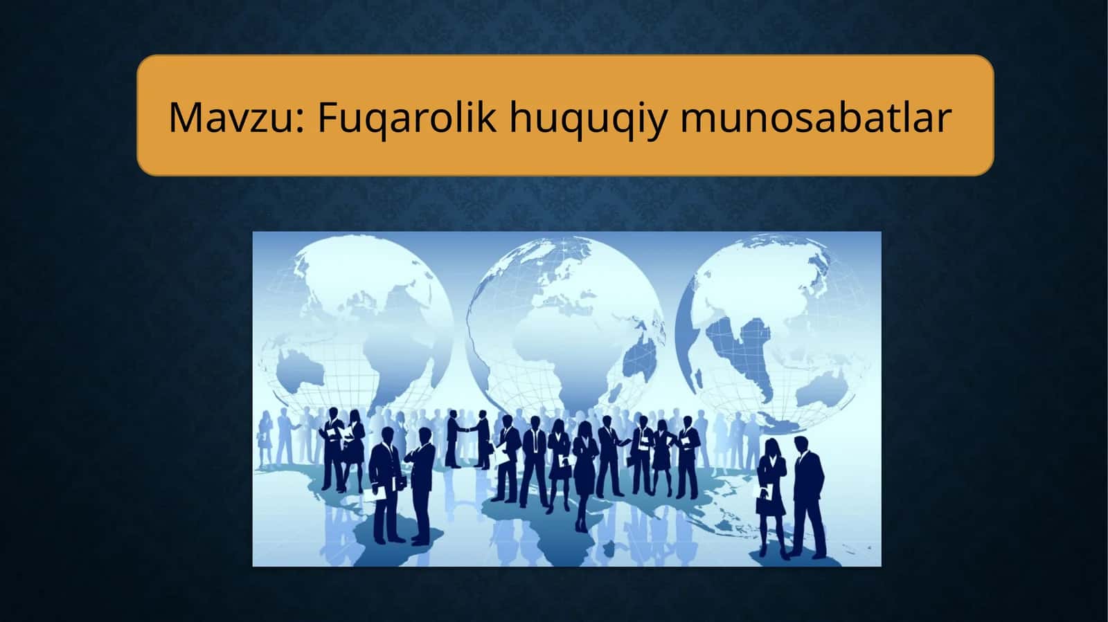 Fuqarolik huquqiy munosabatlar