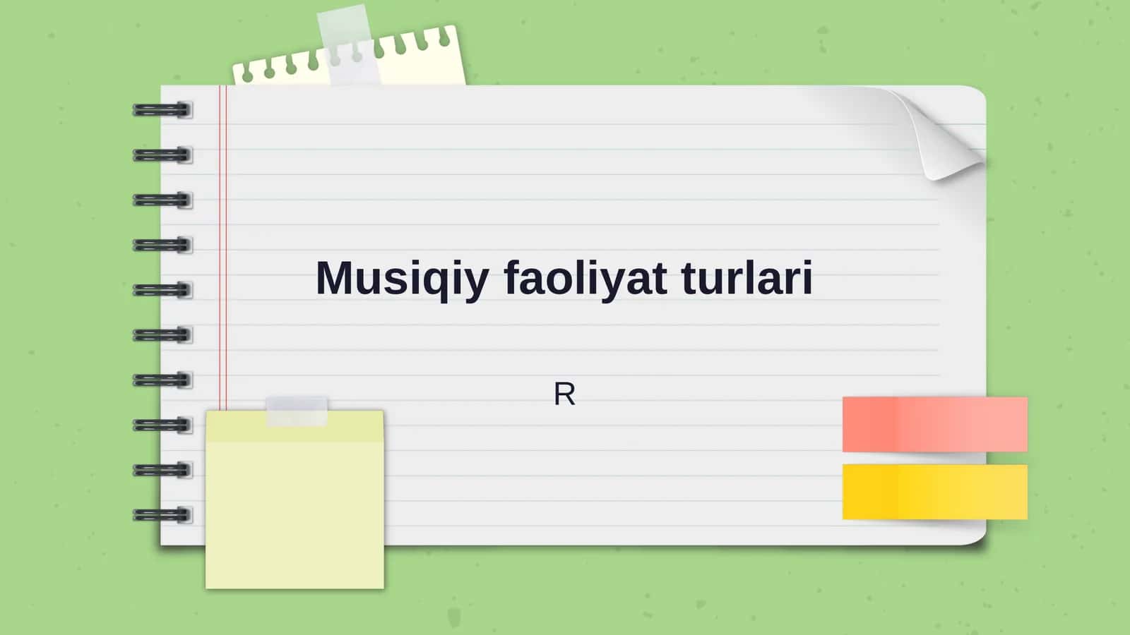 Musiqiy faoliyat turlari