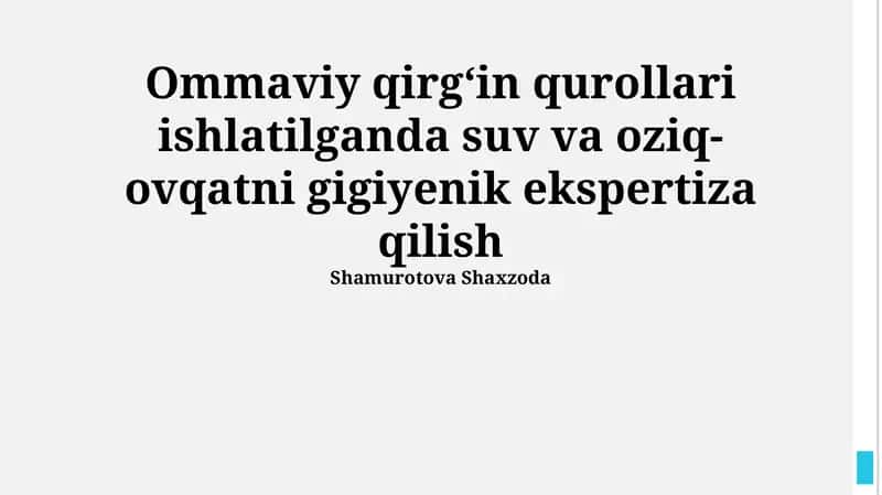 Ommaviy qirgʻin qurollari