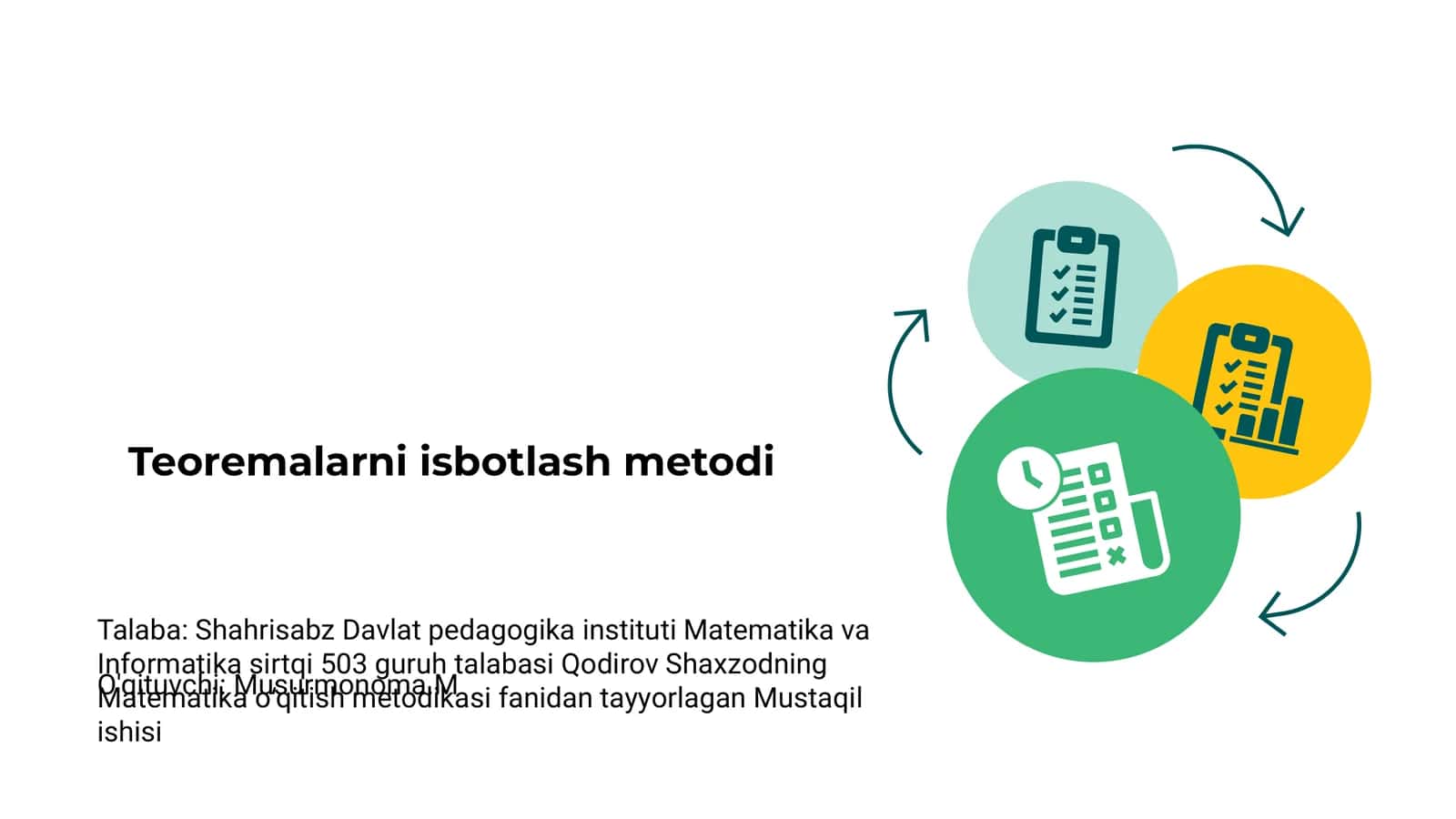 Teoremalarni isbotlash metodi