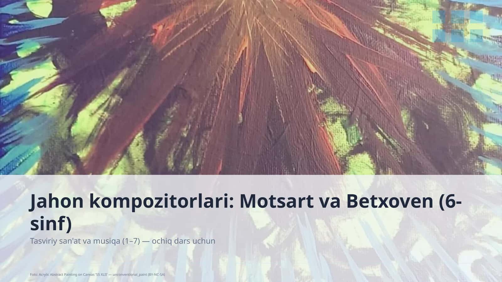Tasviriy san'at va musiqa (1–