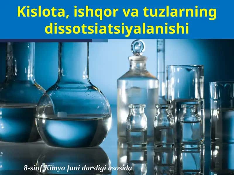 Kislota, Ishqorvatuzlarning Dissotsiatsiyalanishi