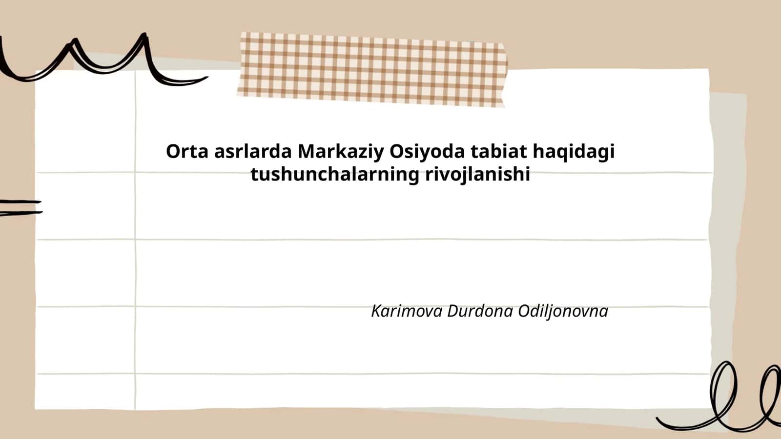 Geografik tushunchalar va xaritalash