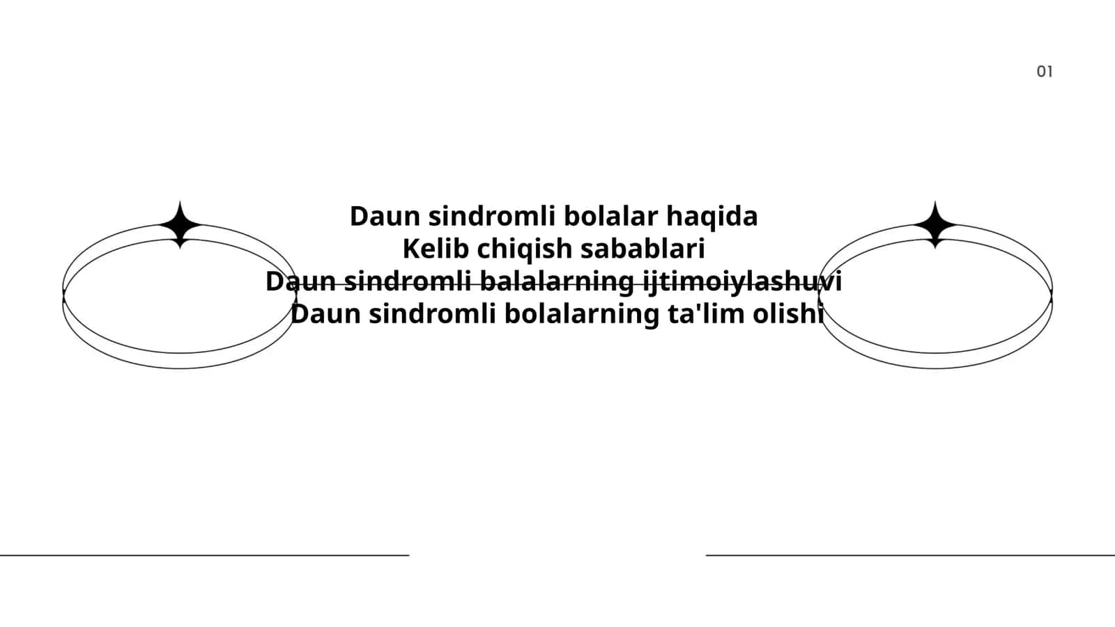Daun sindromli bolalar haqida