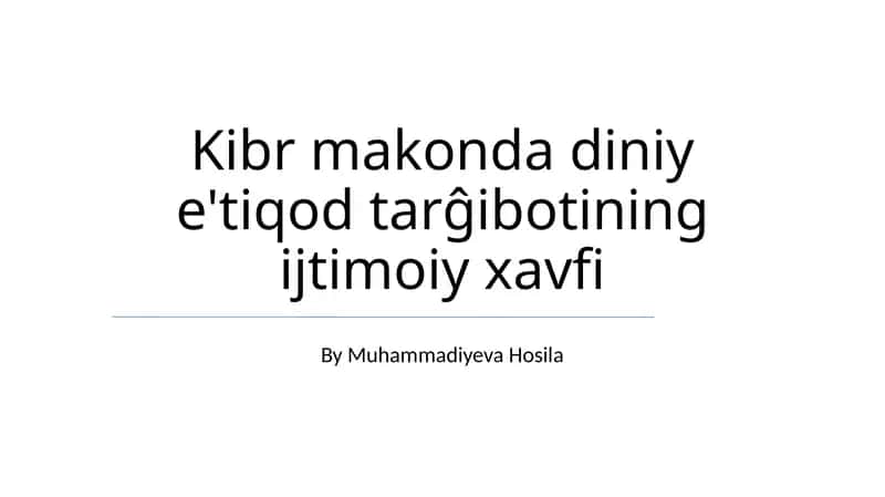 Kibr Makonda: Diniy targ'ibotning siyosiy quroli