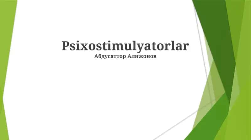 Psixostimulyatorlar