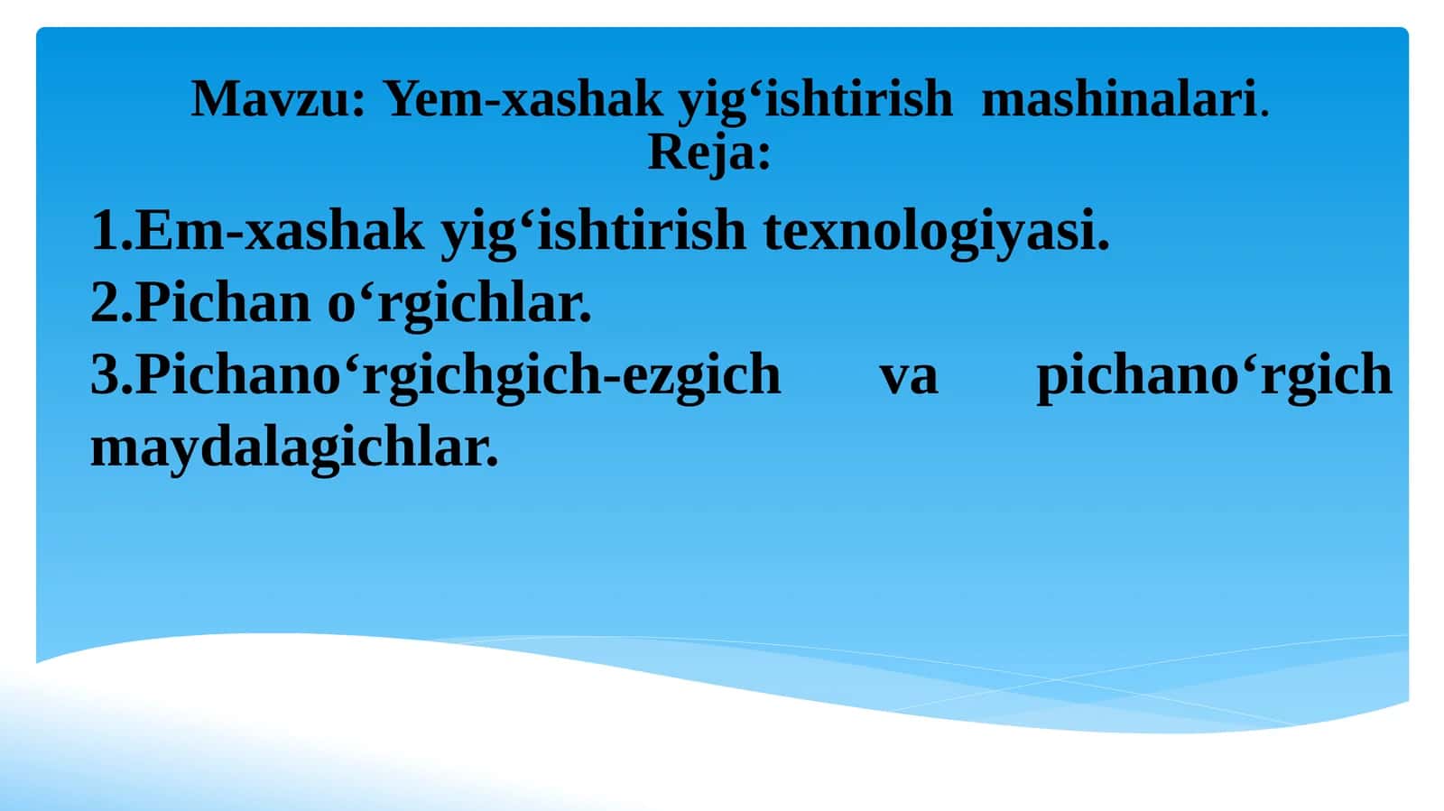 Yem-xashakyig‘ishtirishmashinalari