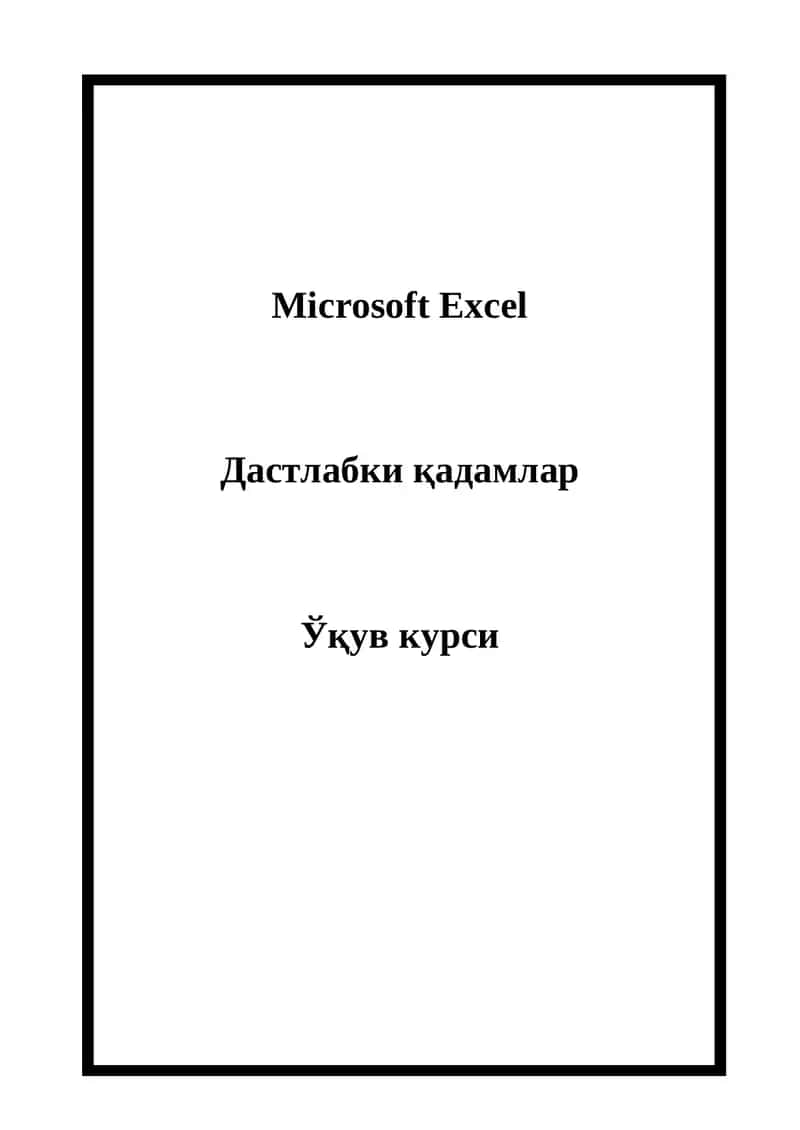 Microsoft Excel