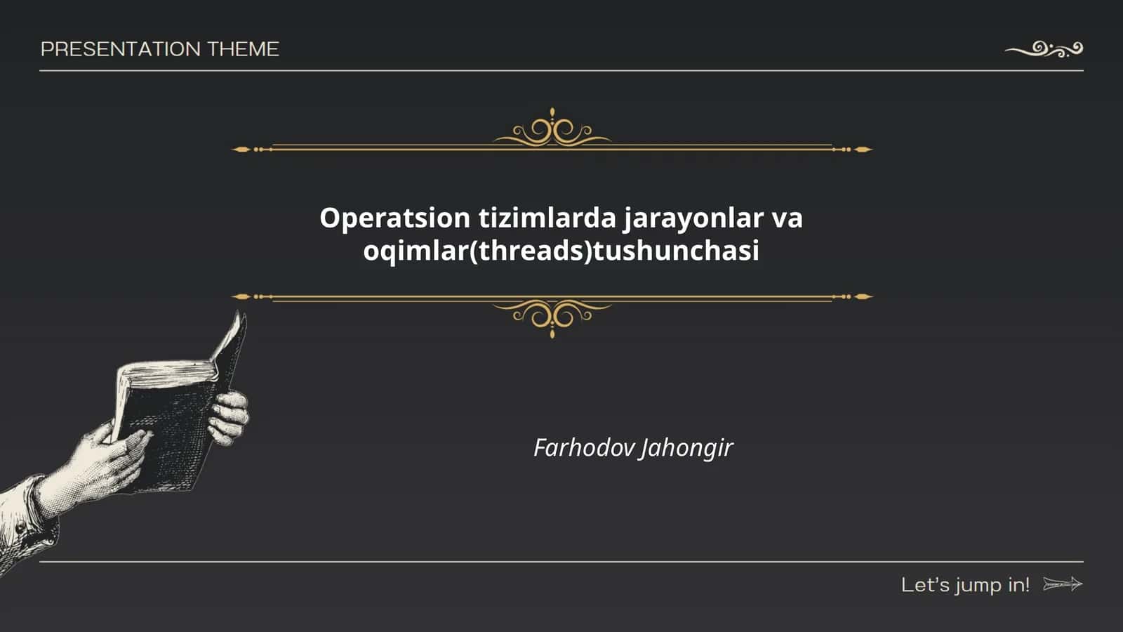 Jarayonlar tushunchasi