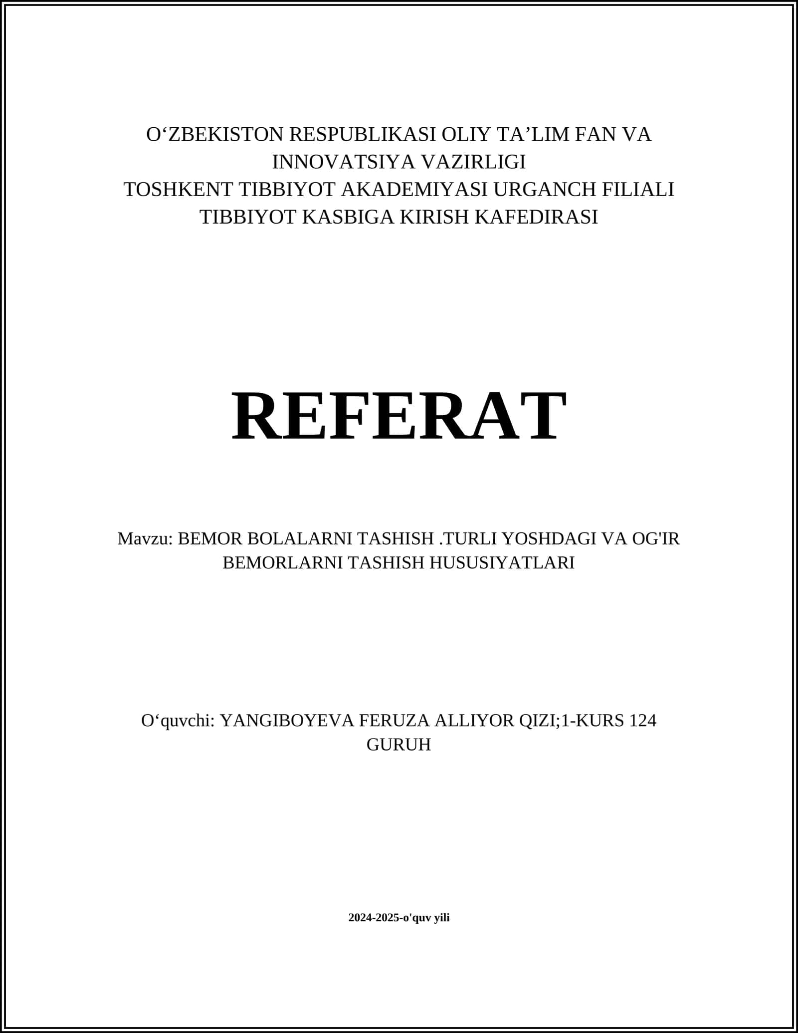 Tashishda xavfsizlik choralari