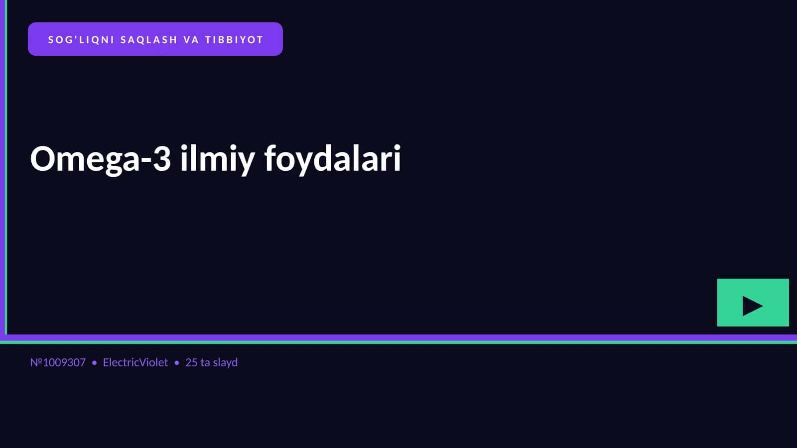 Omega-3 ilmiy foydalari