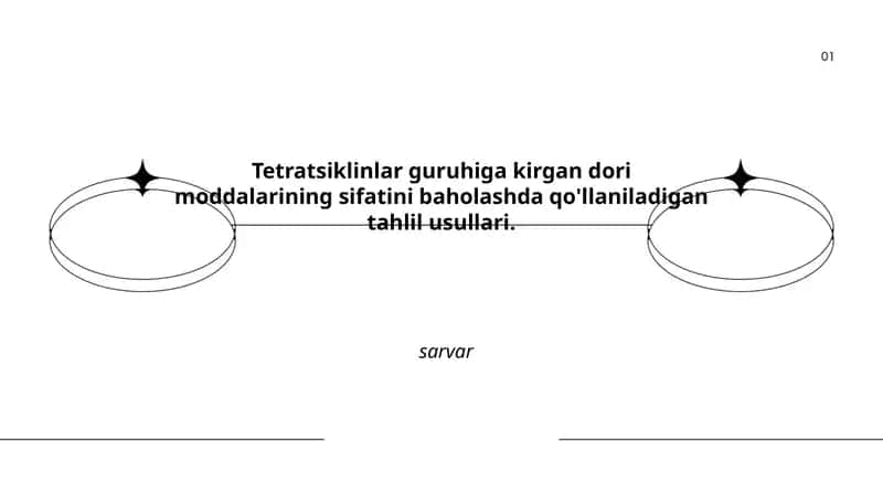 Tetratsiklinlar guruhiga kirgan dori moddalarining sifatini baholashda qo'llaniladigan tahlil usullari