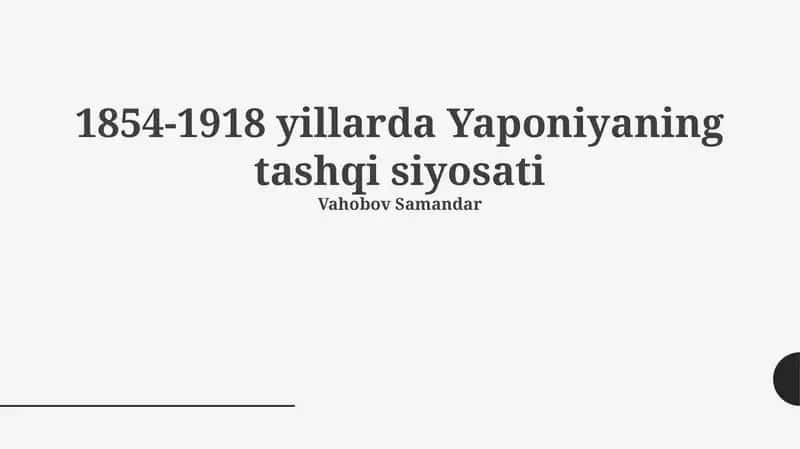 Yaponiyaning tashqi siyosati