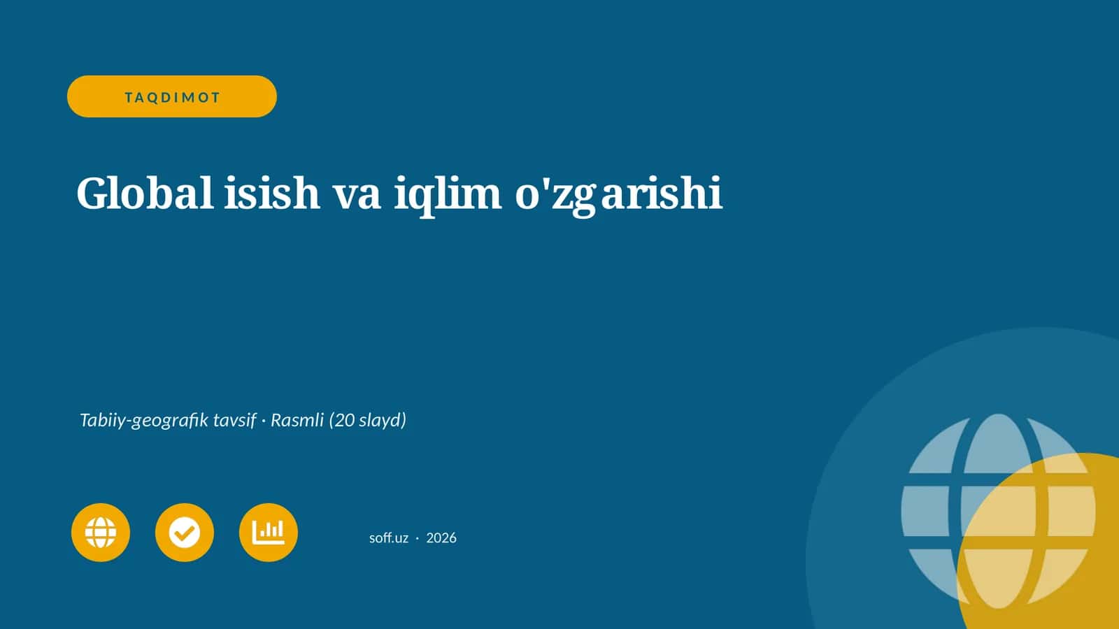 Global ish va iqlim o'zgarishi